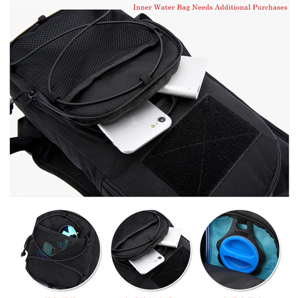 2L Water Bag Bladder Hydration Backpack Outdoor Camping Molle Military Tactical Knapsack Cycling Hi