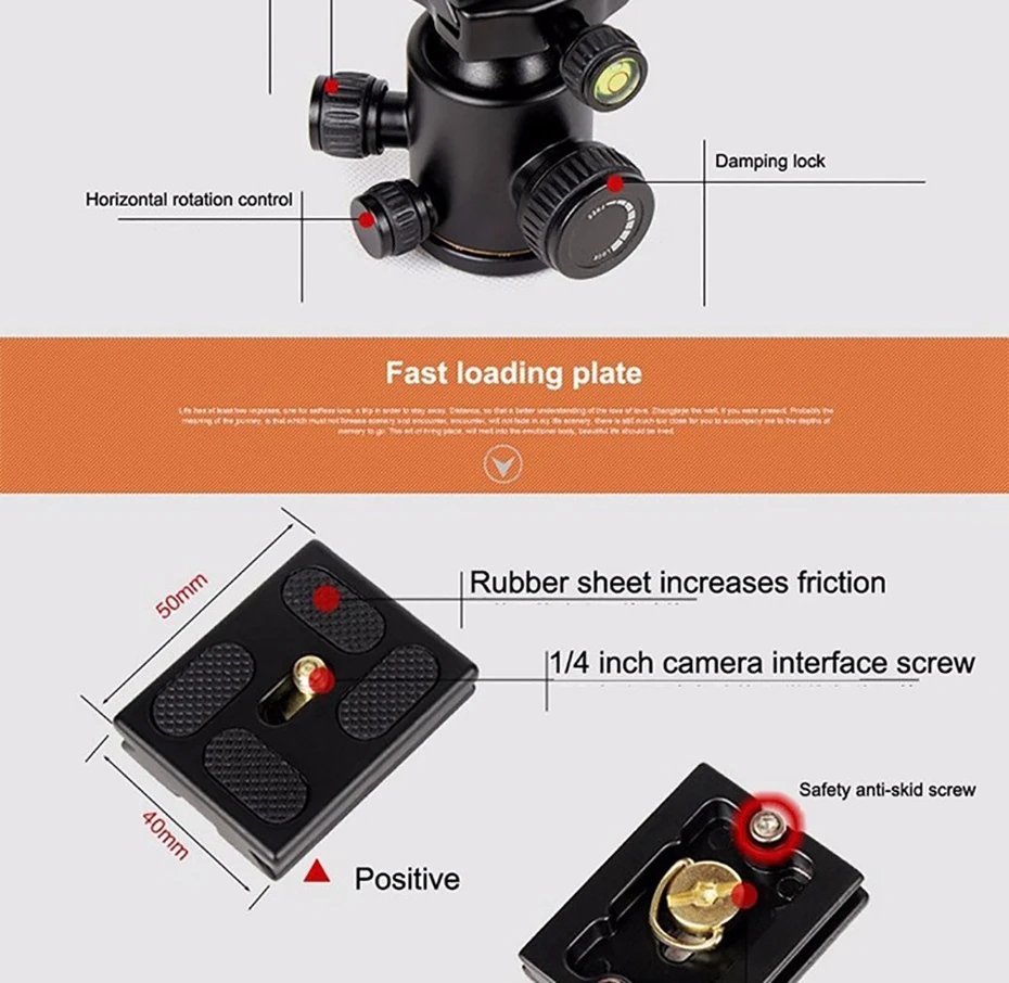 QZSD Q666C Carbon Fiber Professional Camera Tripod Video Monopod Extendable Trav