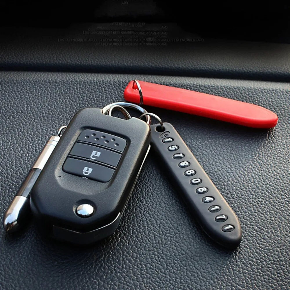 

Anti-lost Keychain Temporary Parking Mobile Phone Numbers Keychain Anti-lost Key Chain Car Keychain Pendant Jewelry