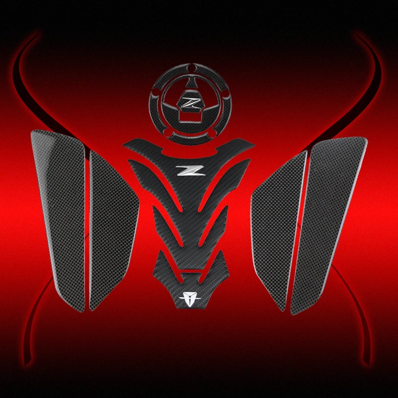KODASKIN Carbon Tank Pad Sticker Decal emblem GRIPPER STOMP GRIPS EASY for Z800 Z1000 Z750 KODASKIN Carbon Tank Pad Sticker Decal emblem GRIPPER STOMP GRIPS EASY for Z800 Z1000 Z750