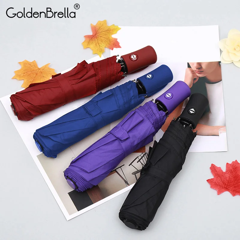 Brand New Creative 3Fold Light Automatic Umbrella Rain Men Women Wind Resistant 4 Colors handle Wholesale Price | Дом и сад