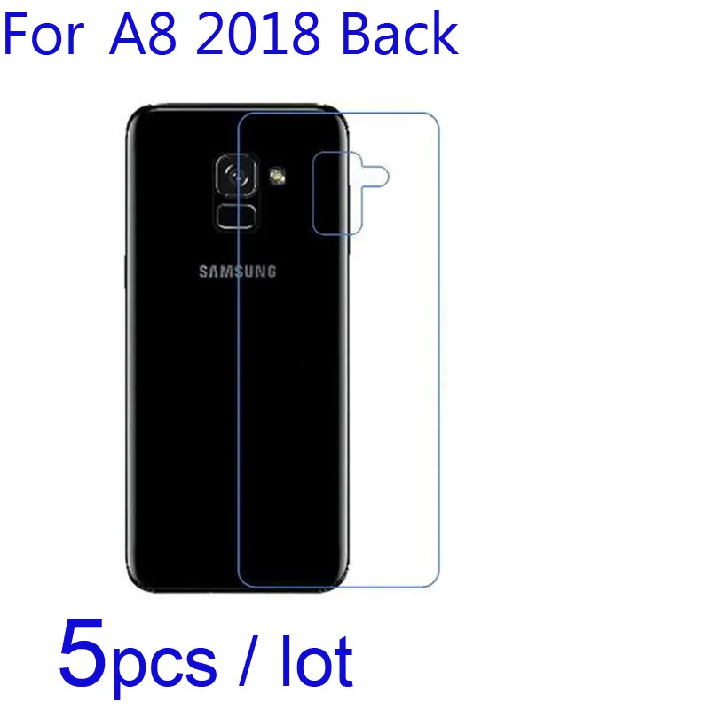 

5pcs/lot Soft Screen Protectors Clear/matte/Nano Anti-Explosion Protective Film for Samsung A8 2018/A8 2018 Plus Back (Not Full)