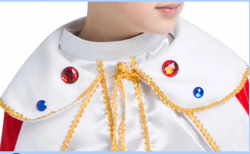 Little Prince Cosplay For Boys Prince Charming Kingdom Costume Leader King Cosplay Children`s New Year`s Costume Plus Size XL