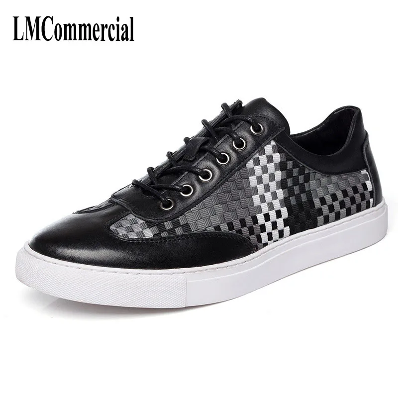 

The spring summer men's shoes making color elastic breathable casual shoes handmade fashion