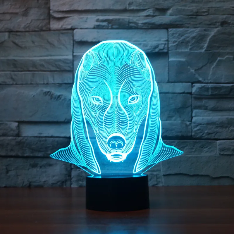 

new Pharaoh 3D lights colorful touch LED visual light gift atmosphere desk lamp