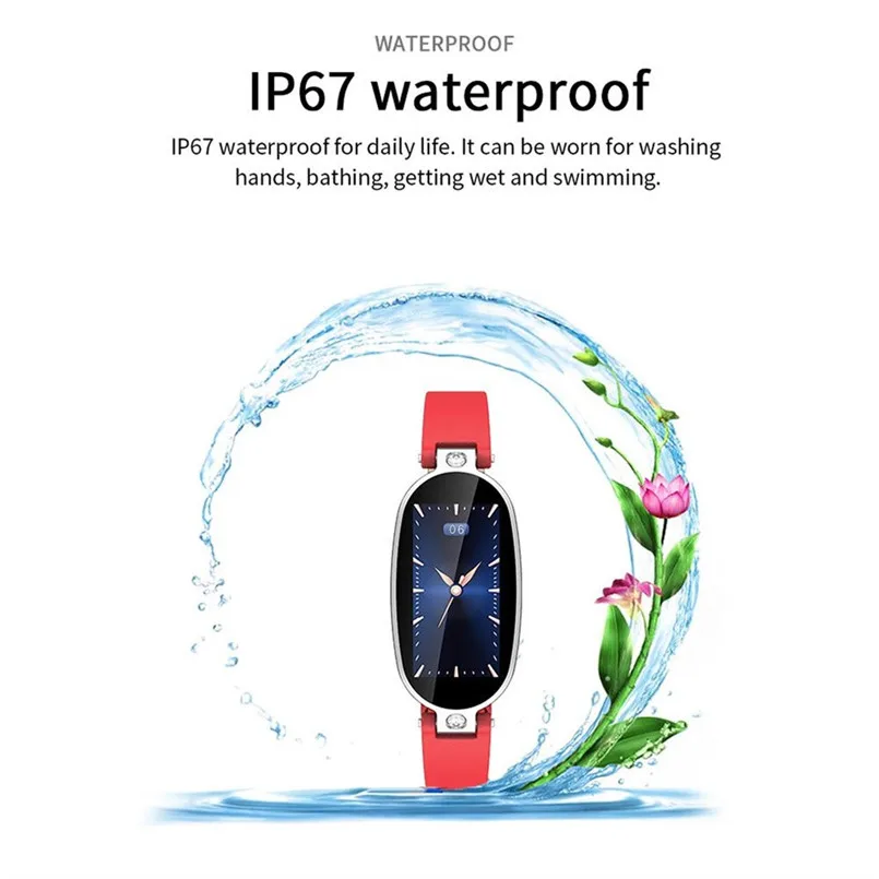 B79 Female Smart Bracelet Fitness Tracker PPG ECG Sleep Monitoring Call Reminder Color Screen Sports Health Waterproof 50JUN194