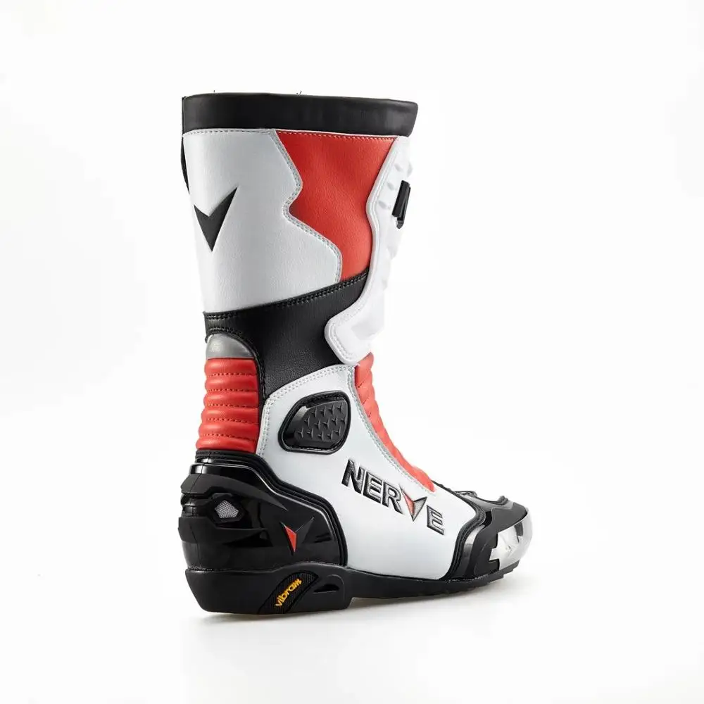 Новые нервы Moto Racing кожаные мотоциклетные ботинки обувь для езды на мотоцикле Спорт дорога Скорость Профессиональный botas для мужчин ems