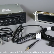 Оригинальное RD45 автомобильное радио USB AUX Bluetooth для peugeot 207 206 307 для Citroen C3 C4 C5 CD проигрыватель обновление RD4 CD аудио автомобиля