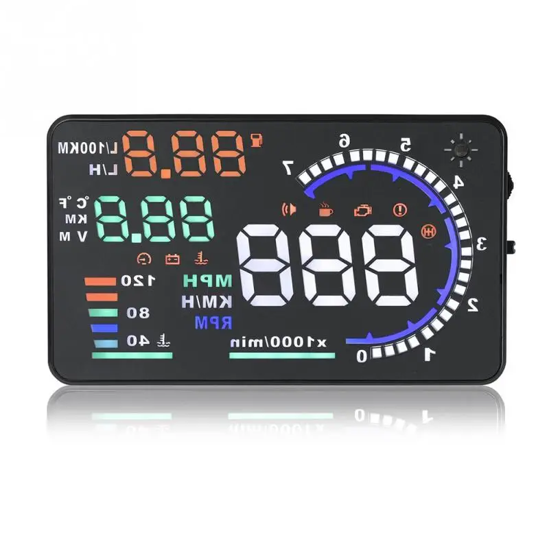 

High Quality A8 Automobile Board Computer Projector Car Digital GPS OBD Driving Displayer