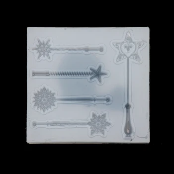 

Magic Stick Fairy Wand Silicone Mold Fondant Epoxy Resin Jewelry Pendant Making