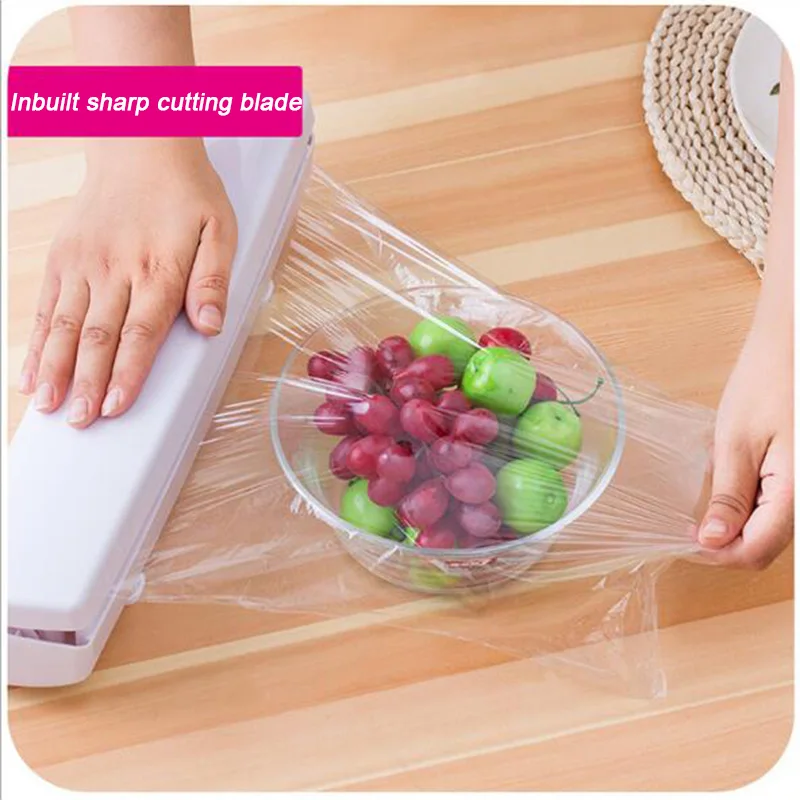ORZ пластиковая упаковка-диспенсер Кухонные гаджеты клейкая лента свежая пленка домашняя коробка для сохранения фруктов