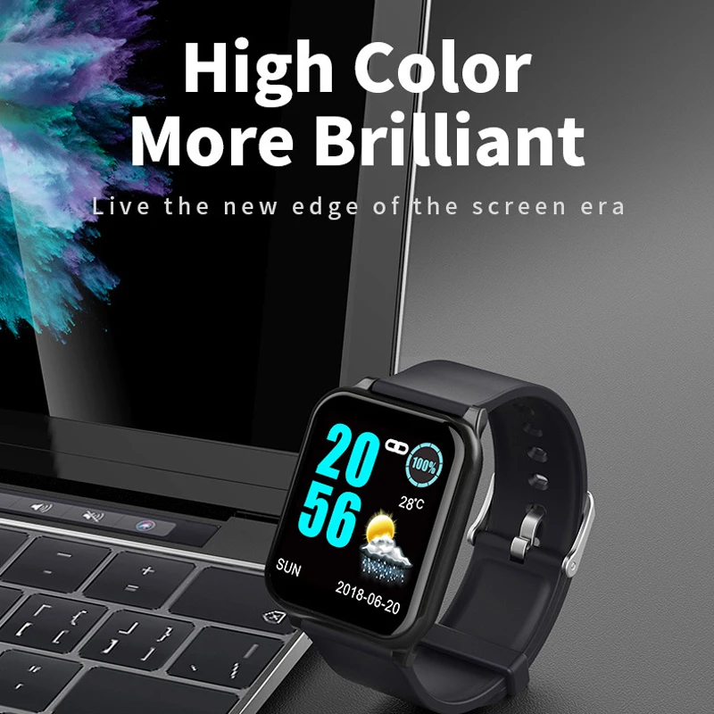 Eagwood Bluetooth Smartwatch цветной экран Спортивный Шагомер монитор сердечного ритма сна