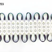 Necen 3 светодиода/pc 20 шт./лот 12 В светодиодный модуль пиксельные огни 5050 SMD led Рождество освещение RGB водонепроница