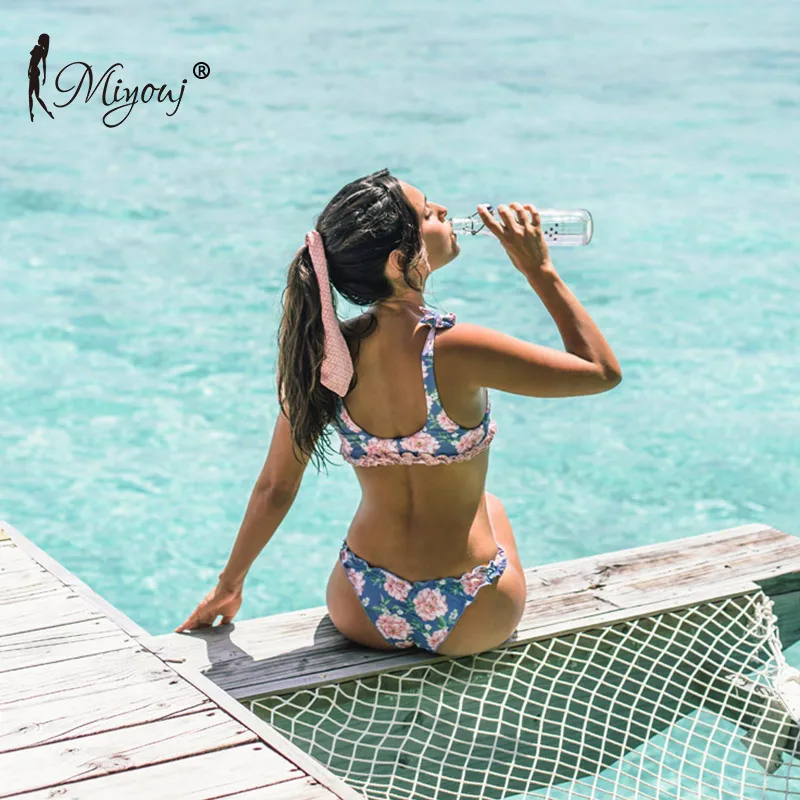 Miyouj Floral Bikini Push Up Ruffle Swimsuit Lace Up Sexy Swimwear Women Print Swimming suit Brazilian Biquini 2018 Bikini Set Miyouj Floral Bikini Push Up Ruffle Swimsuit Lace Up Sexy Swimwear Women Print Swimming suit Brazilian Biquini 2018 Bikini Set