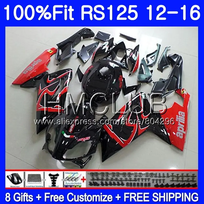 

Injection For Aprilia RS-125 RS125 12 13 14 15 16 120HM6 RS125R RS4 RSV125 RS 125 2012 2013 2014 2015 2016 Fairing Red black