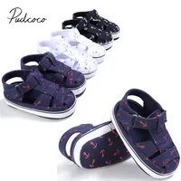 2024 Brand New Newborn Infant Baby Girls Boys Summer Casual Sandal Shoes 2 Style Cotton Print Cool Soft Baby Shoes 0-18M 1