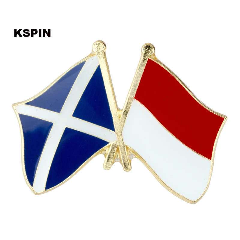 Scotland Indonisia Friendship Flag Badge