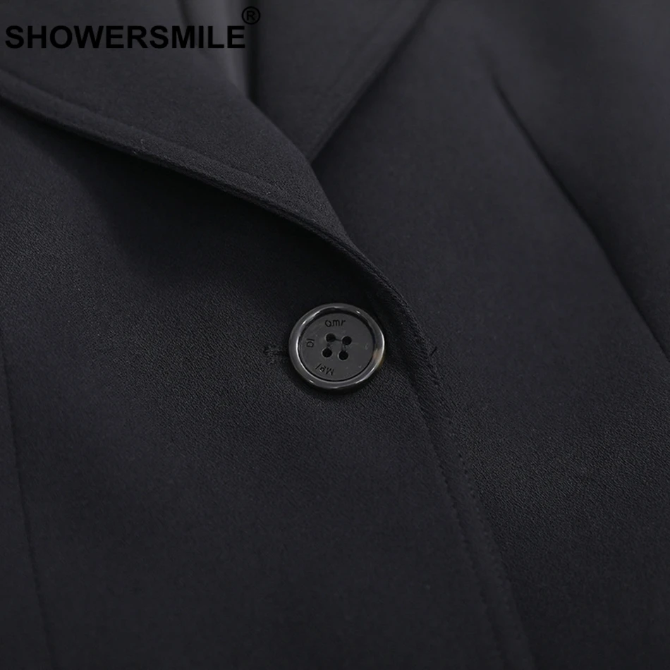 SHOWERSMILE Women Plus Size Vest Black OL Waistcoat Ladies Big Size Slim Sleeveless Blazer Female Business Spring Clothing 8XL