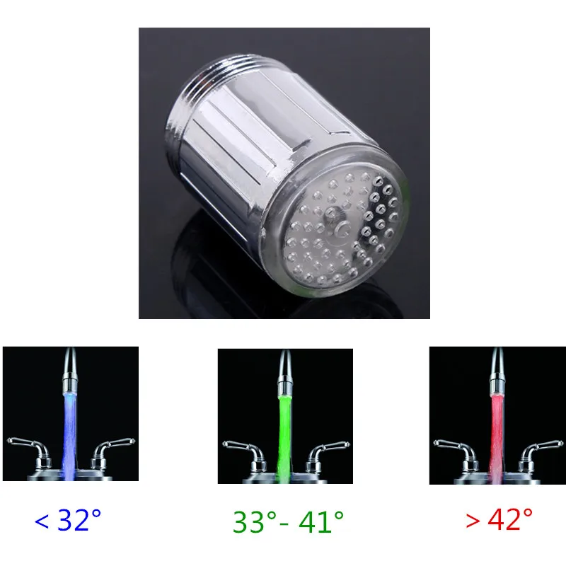 Chiclits LED Temperature Sensor Light Faucet Colorful Aerator Lights Kitchen Intelligent Recognition Shower Tap Lamp (9)