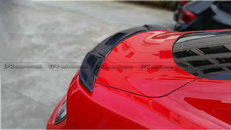 

For Ford 2015 Mustang Carbon Fiber Sigala Style Rear Wing Glossy Fibre Trunk Spoiler Accessories Racing Trim Car-Styling