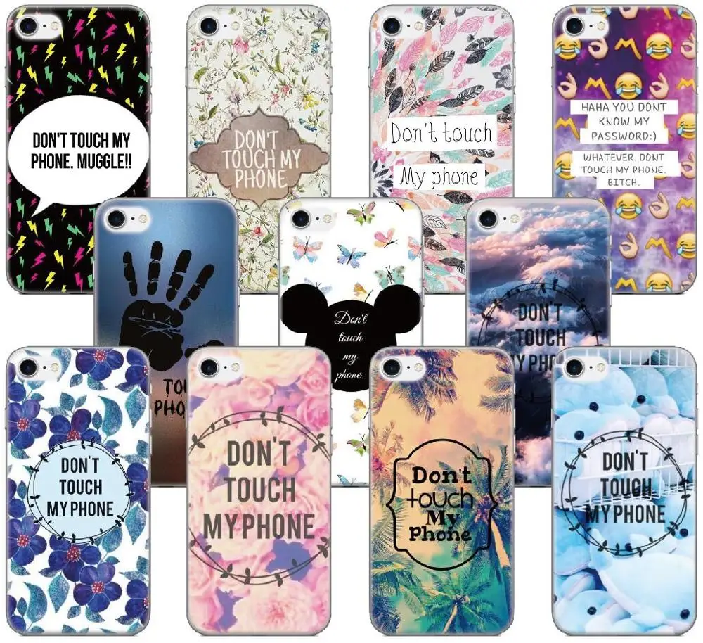 

Don't Touch My Phone Case For LG Nexus 5X Q6 Q7 V30 V40 V50 G6 G7 G8 ThinQ K11 K10 K9 K8 2018 X Power 2 3 Stylo 4 5 TPU Cover