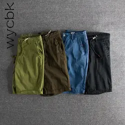 Wycbk 2018 новые летние хлопковые шорты Мужская модная дышащая мужская повседневная шорты удобные плюс мужские короткие