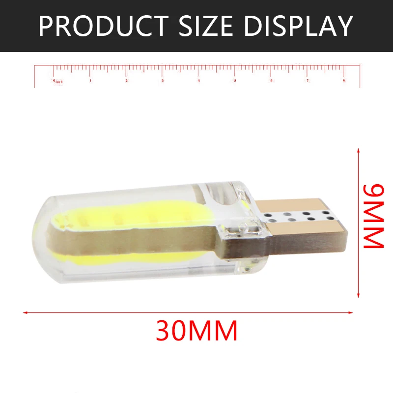 1 шт. T10 W5W светодиодный интерьер автомобиля света COB маркер лампа 12V 168 194 501 клиновидные боковые парковочная лампа canbus Авто для lada оклейка автомобиля