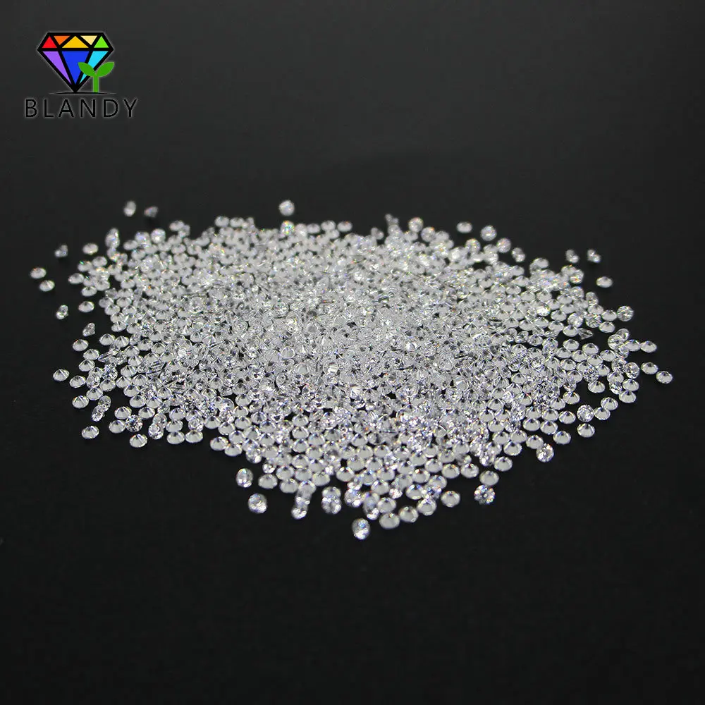 Factory Price 1.75mm Round White Cubic Zircon CZ Stone Synthetic Gems For Jewelry Cubic Zirconia