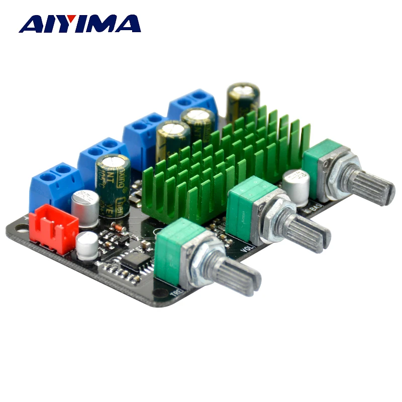 

Aiyima TPA3116 Subwoofer Amplifier Board 2*50W+100W 2.1 Channel HIFI Digital Audio Amplifiers DC12V-22V