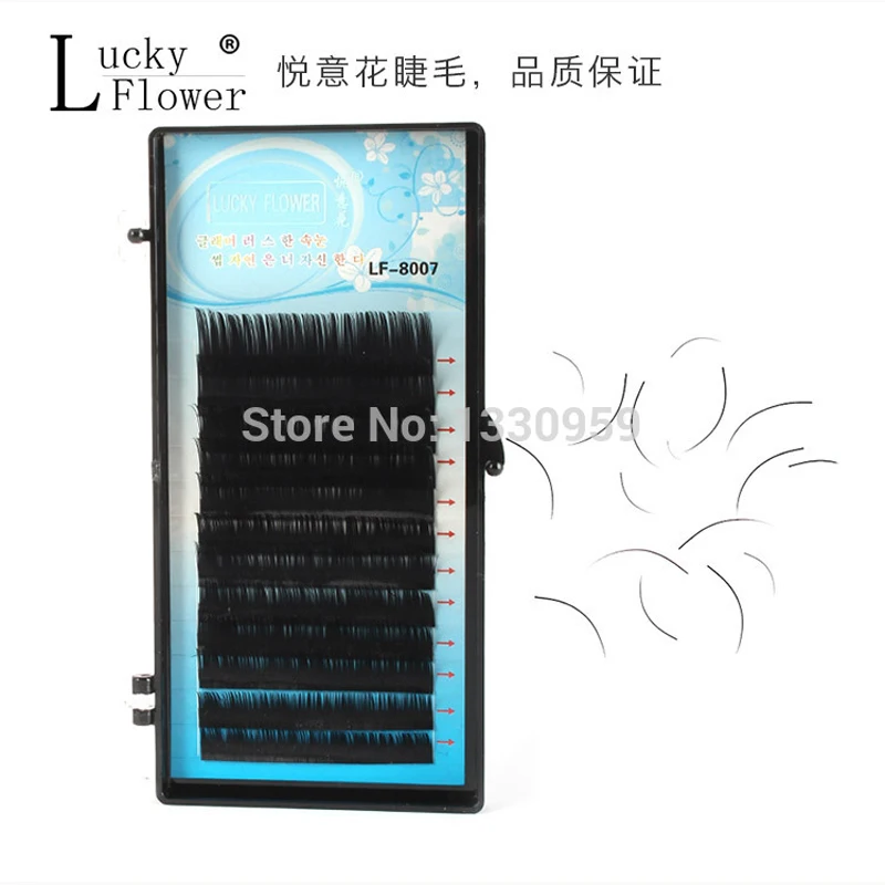 

High Quality Natural Individual False Eyelashes 0.15mm C Curl imitate Mink Eyelash Extension Makeup 3d Human Hair Eyes Lashes