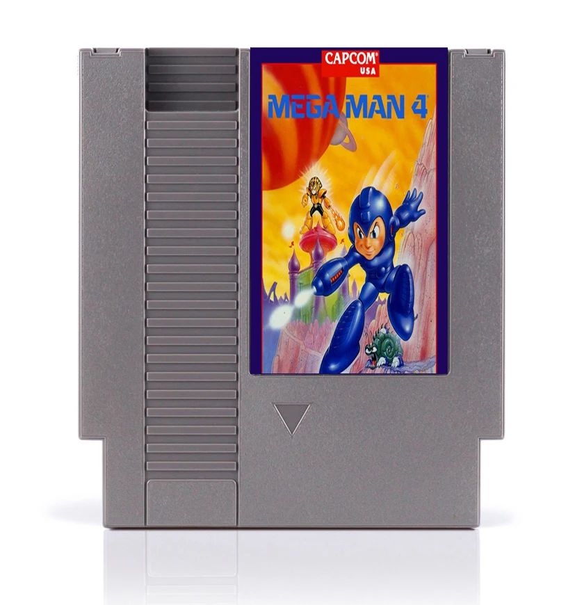 

Mega Man 4 72 Pins 8 bit Game Cartridge Region Free!