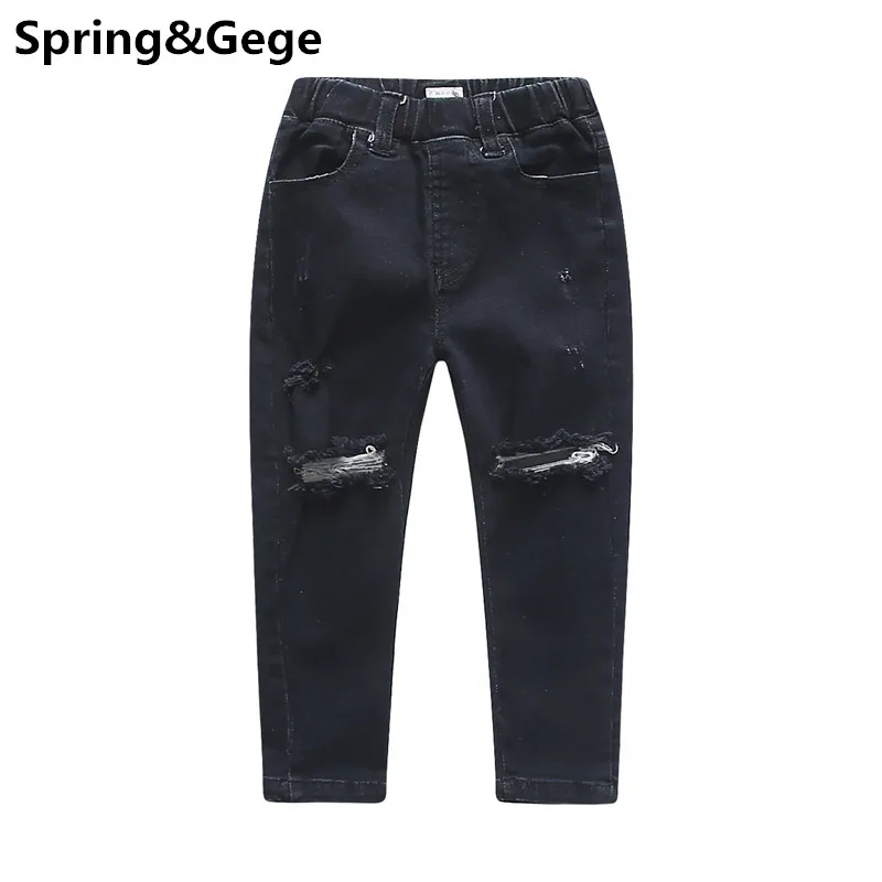 Children Jeans Boys Jeans Fashion Holes Design Kids Pants Girls Ripped