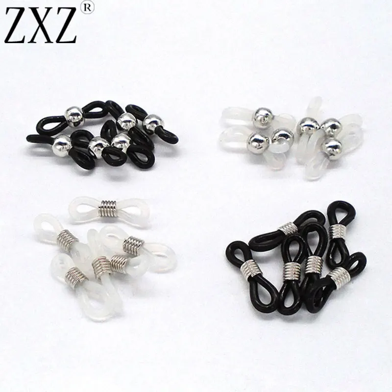 ZXZ 20pcs Eye Glasses Spectacle Chain Strap Holder Rubber Loop Ends 20mm