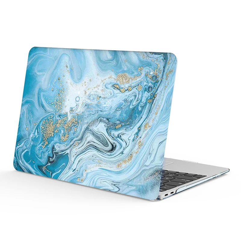 Чехол для ноутбука с мраморным узором+ клавиатура для Apple Macbook 11 12 13 15 дюймов Air Pro retina Touch Bar 11,6 13,3 чехол для ноутбука