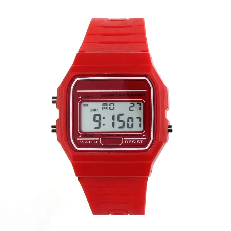 

2018 New Silicone Rubber Strap Retro Vintage Digital Watch Boys Girls Mens G0514 Drop Shipping