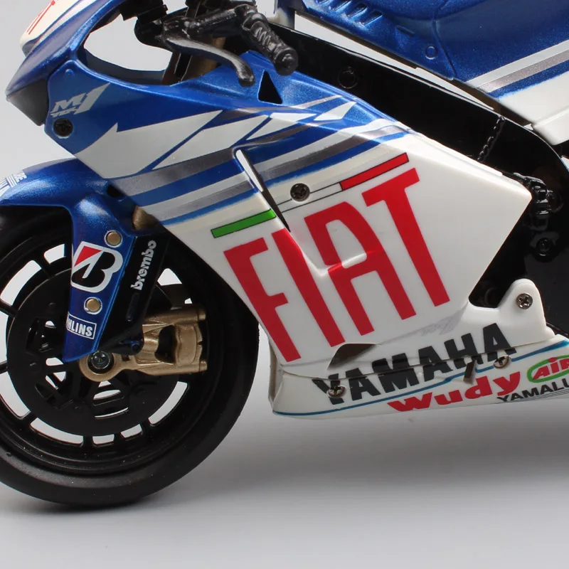 Детские 1/12 Newray Racer ROSSI Yamaha YZR-M1 YZR M1 gp Fiat team 2008 масштаб moto rcycle спортивный мото велосипед литье под давлением Миниатюрная модель игрушки