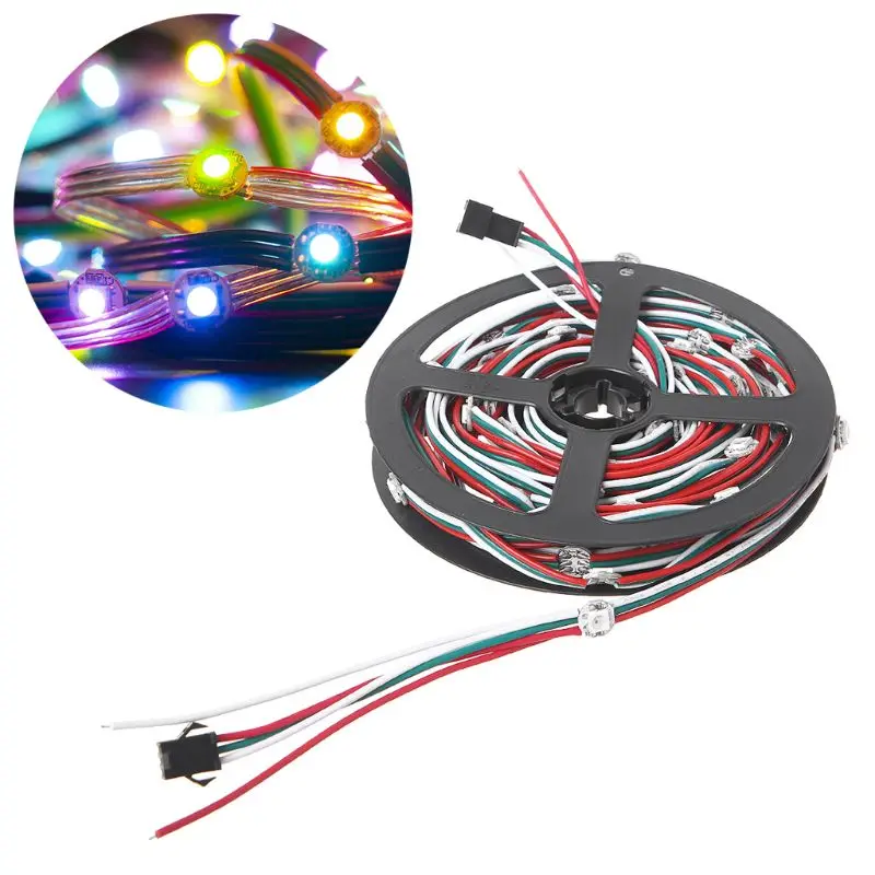 

WS2812B Pre-soldered LED Module Light String Welding Wire Small Round Plate