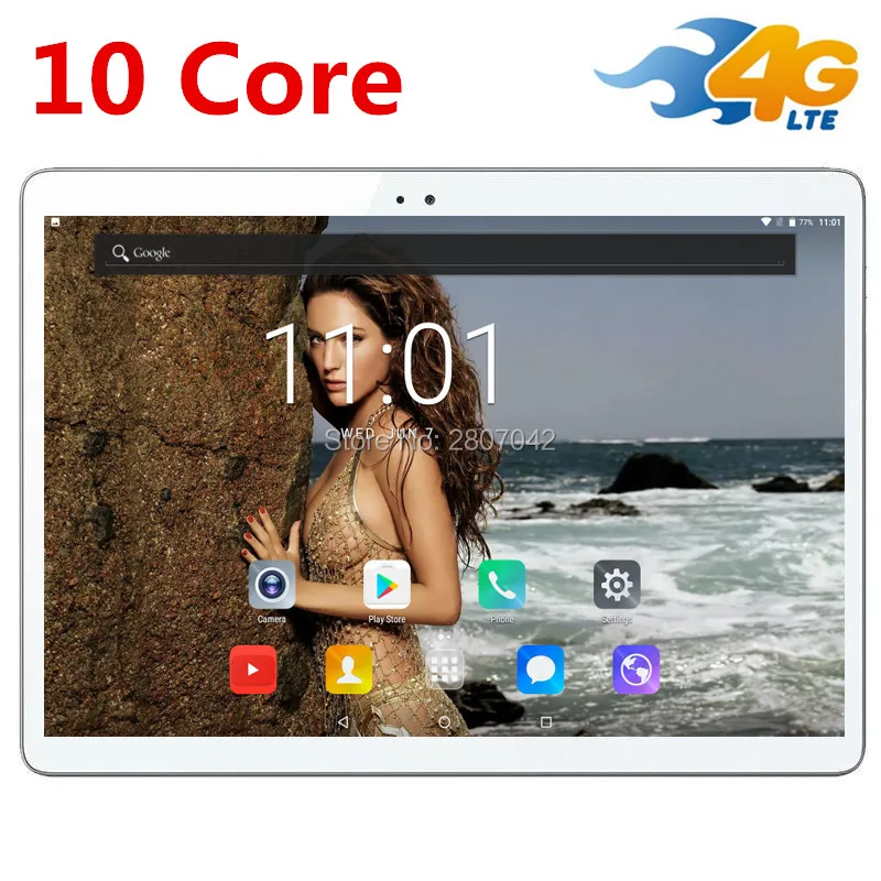 

Newest T100 10 inch 10 Core Tablet PC Android 7.0 4GB RAM 128GB ROM 1920*1200 IPS Screen 4G LTE 8.0 MP Camera free shipping