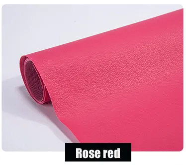 50 см* 137 см/лот Премиум самоклеющиеся кожаные чехлы для ремонта диванов, чехлы для автомобильных стульев и кроватей, накладные наклейки для ремонта диванов - Название цвета: rose red