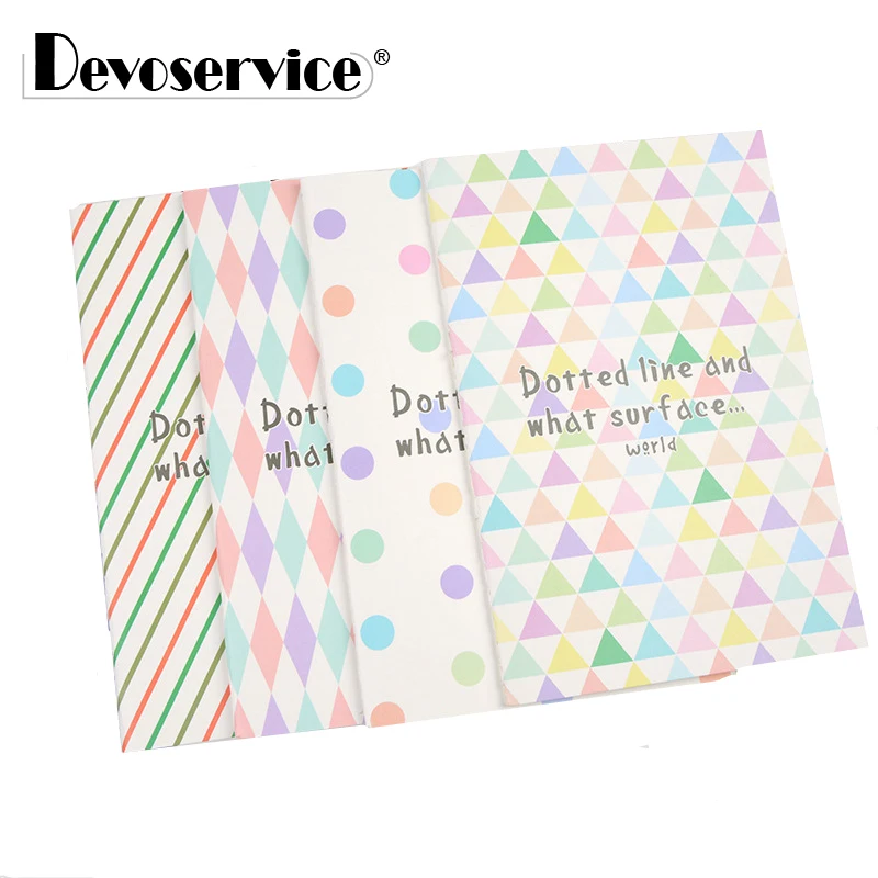 

2018 Cute Fresh Colorful Geometric Pattern Notebook Creative Soft Cover Composition Diary Plan Stationery Office School Supplies