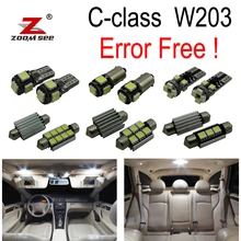 14 pz free error Led Interni Kit Per Mercedes Benz classe C W203 C230 C240 C280 C320 C32 AMG C55 AMG (00-07)