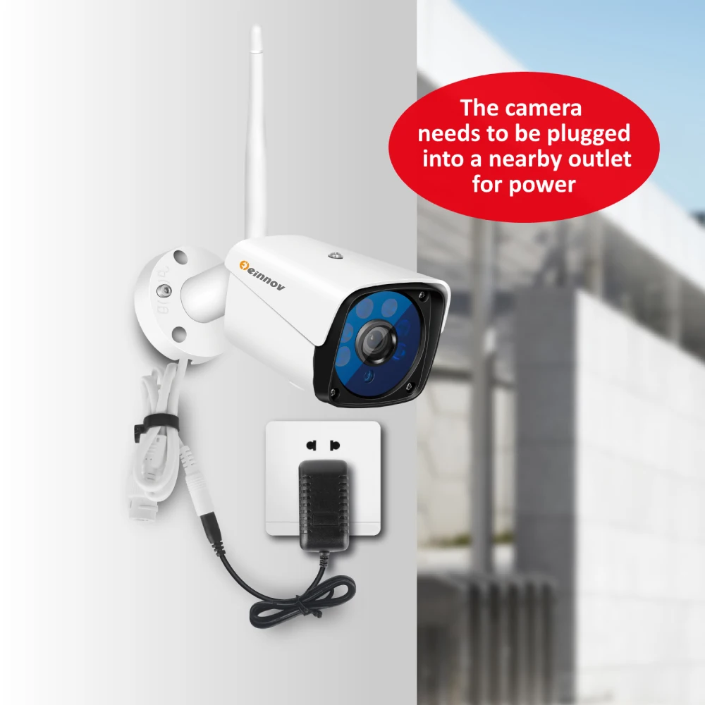 Einnov 1080P 2MP наружная камера видеонаблюдения Wifi IP беспроводная безопасности Onvif CCTV