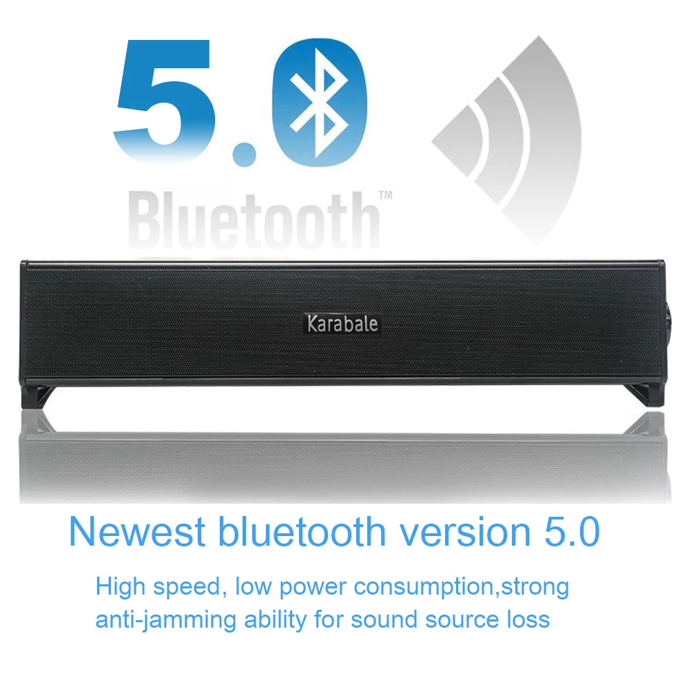 Саундбар Bluetooth 5 0 большой мощности 20 Вт портативный с усиленными басами