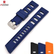 AOOW Generic Watchband Silicone Rubber Watch Strap Bands Waterproof 20mm 22mm Watches Belt Top Quality willis women watches flora girls gift watch transparent waterproof belt watchband silicone women watches flower bracelet strap