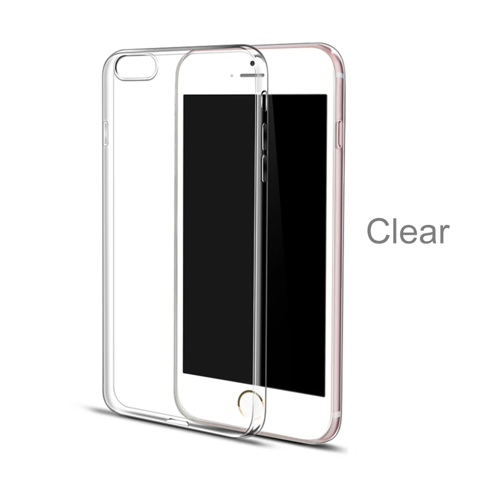 Hot Sale 0.5mm Ultrathin Slim Soft Crystal Clear Transparent TPU Silicone Cover Case For iPhone 6 5 5s 6s Plus SE Phone Cases