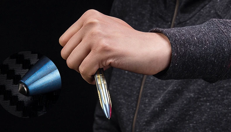 Новая тактическая ручка-карандаш из титанового сплава для самозащиты и выживания с многофункциональной вольфрамовой стальной головкой