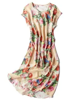

The new silk silk mulberry silk dress of spring and summer, 2020