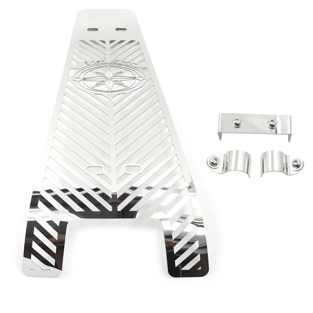 

Motorcycle Skull Polished Stainless Engine Radiator Grill Guard Protector For YAMAHA XV1600 XV1700 WILD ROAD STAR 1999 - 2014