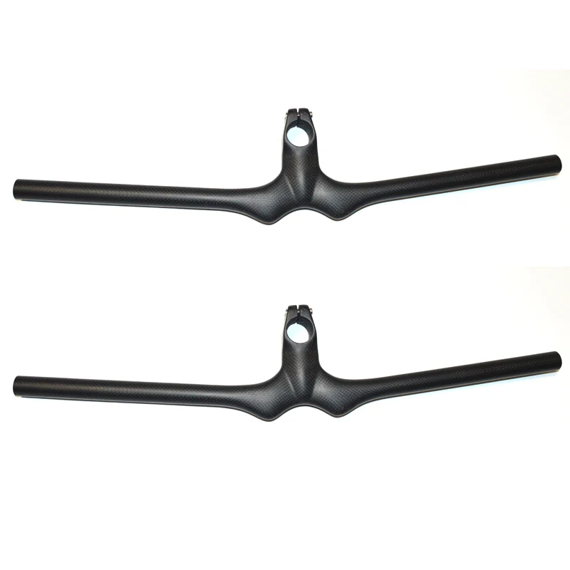 

No logo Full Carbon Fibre mountian Bicycle Handlebar MTB Bike Integrated Handlebar Stem 70 to 120mm 1 1/8'' cycling parts matte