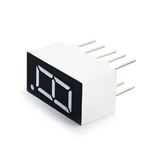 MCIGICM 20 штук 7 сегмент общий анод 1 бит цифровой светодиодной лампой 0,3" 0.36in. Красный светодиодный дисплей 7 сегментов светодиодный цифровой светильник